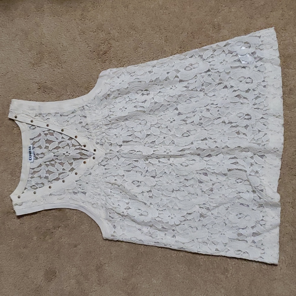 ⭐️ 3/$15 ⭐️ Express floral lace tank top